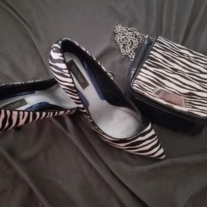 Zebra and Patent Leather Stilettos